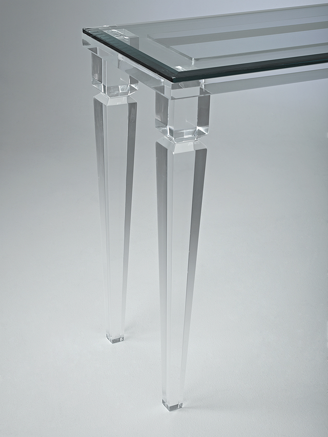 Acrylic Console Tables, Tall Acrylic Console Table