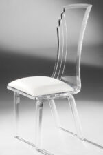Prisma acrylic chair side view