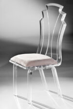 Tiffany acrylic chair side view