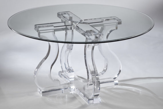 round acrylic dining table