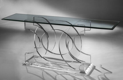 Odessa acrylic console table